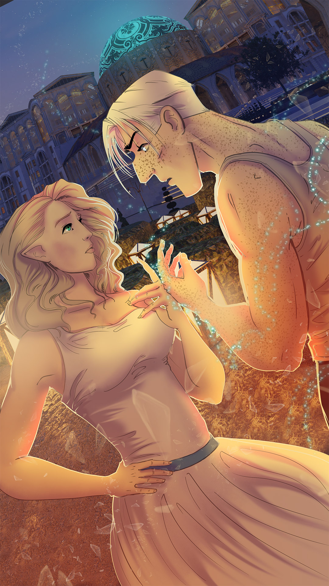 Chateau Grief artwork showing the comic's central characters